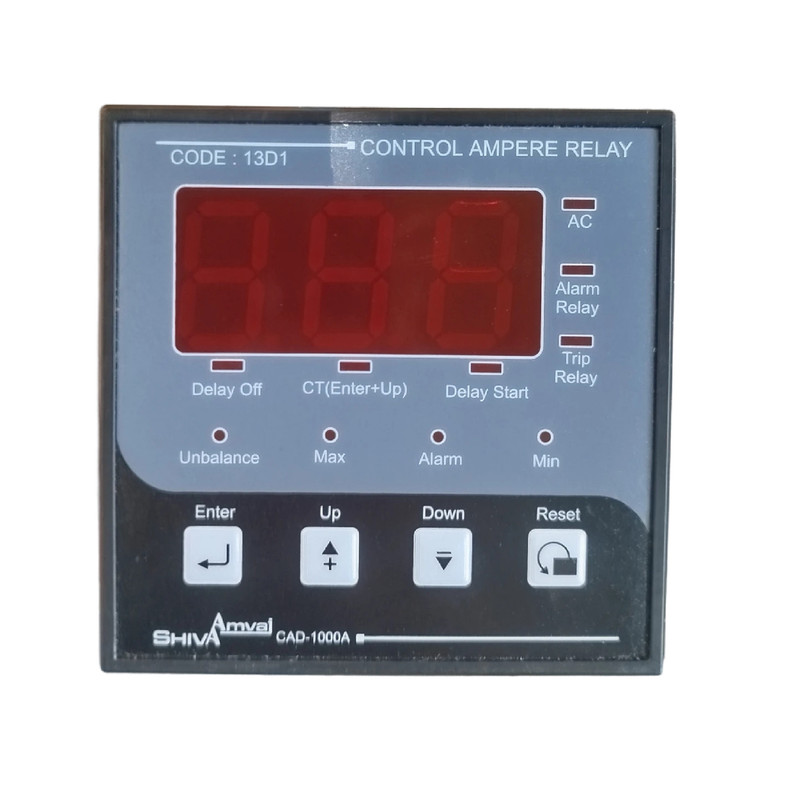 رله کنترل آمپر سه فاز شیوا امواج مدل CAD-6000 کد 13D1 رعد الکتریک